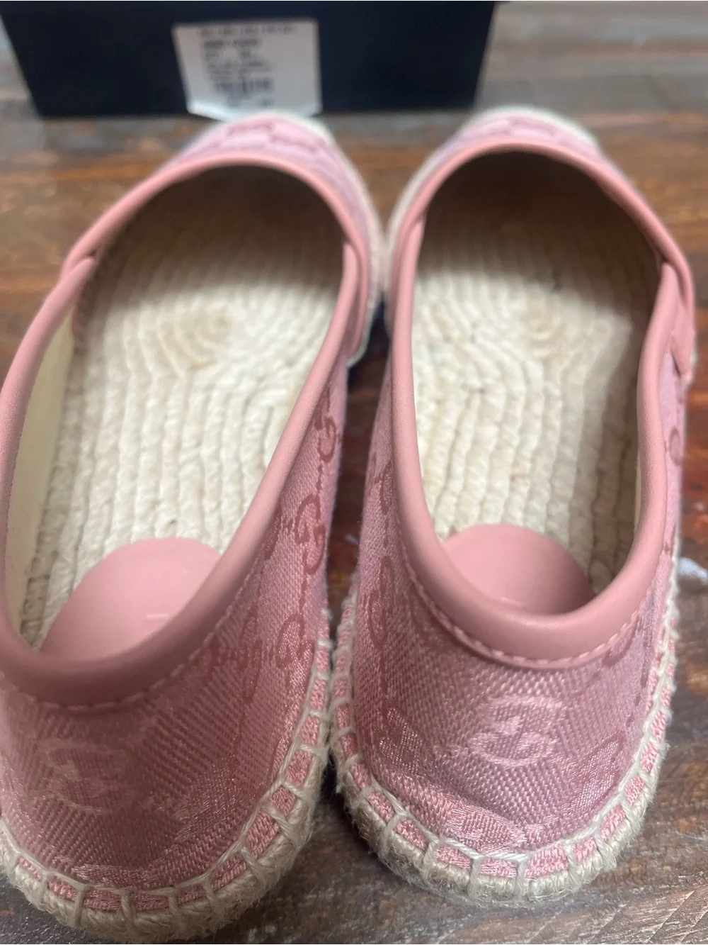 Gucci Rose Pink GG Canvas Espadrilles - Women's Slip-On